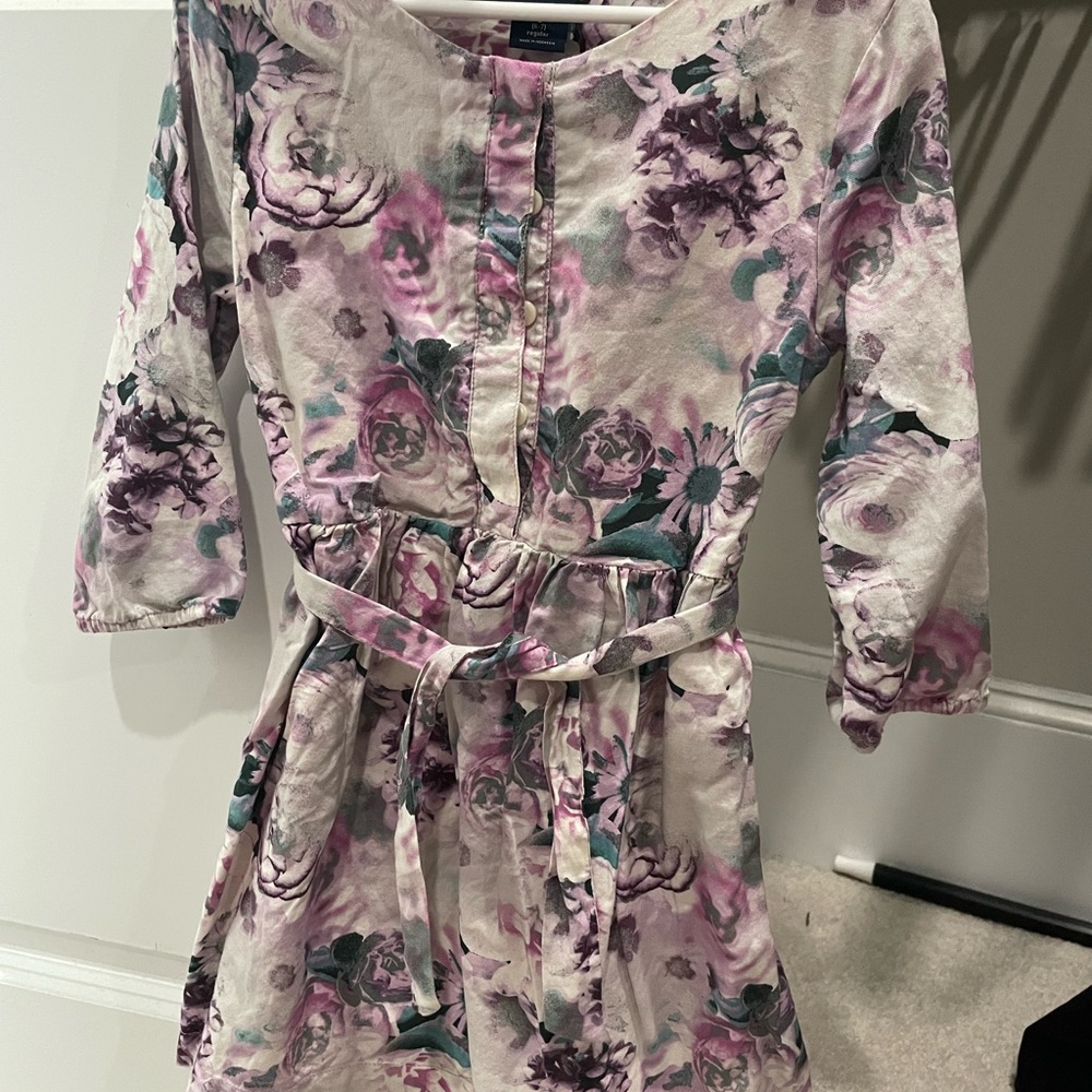 GAP Floral Kids Dress in Pink and Green